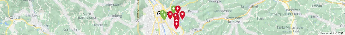 Map view for Pharmacies emergency services nearby Waltendorf (Graz (Stadt), Steiermark)